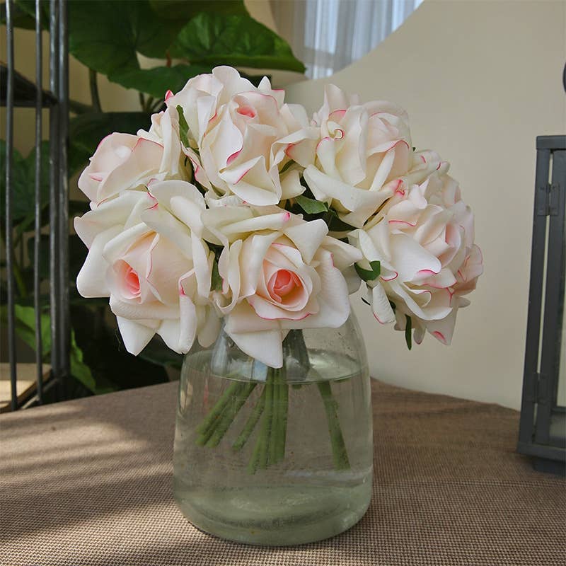 Angel Isabella - Real Touch Pack of 5 Large bloom Rose
