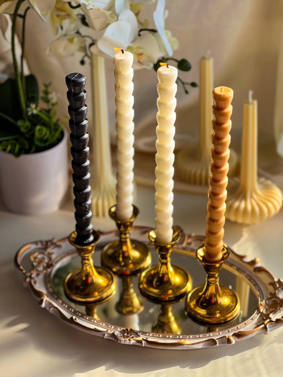Agaboo Candle - Elegant Tall Taper Candles 10x3/4in