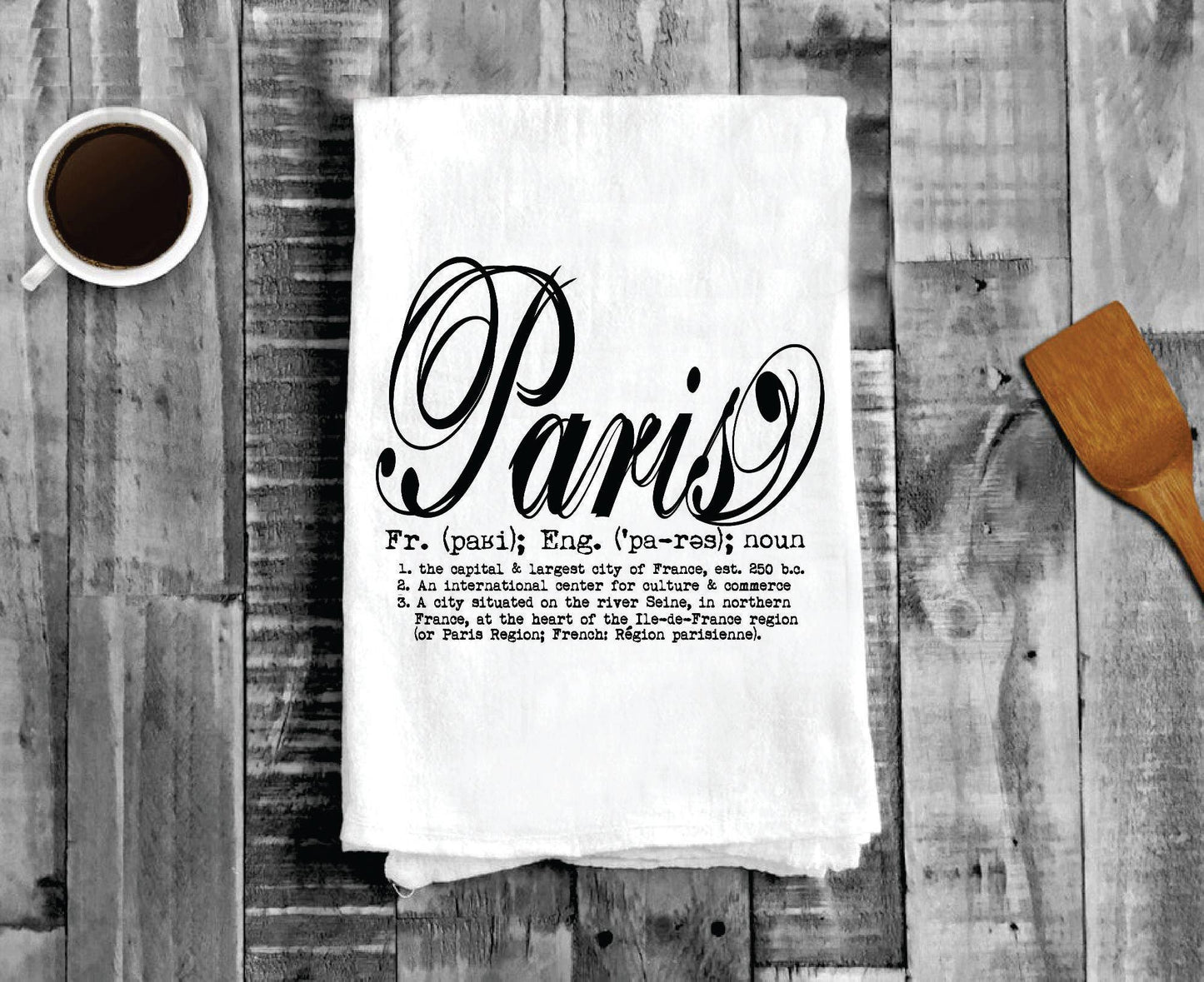 Avery Lane Gifts - Paris Definition, Cotton Tea Towels