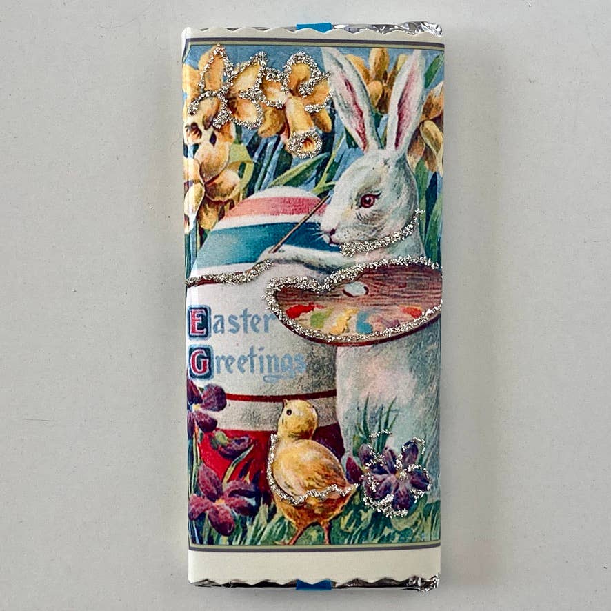 Nelda Barchers Glitter Cards - Chocolate Bars Easter