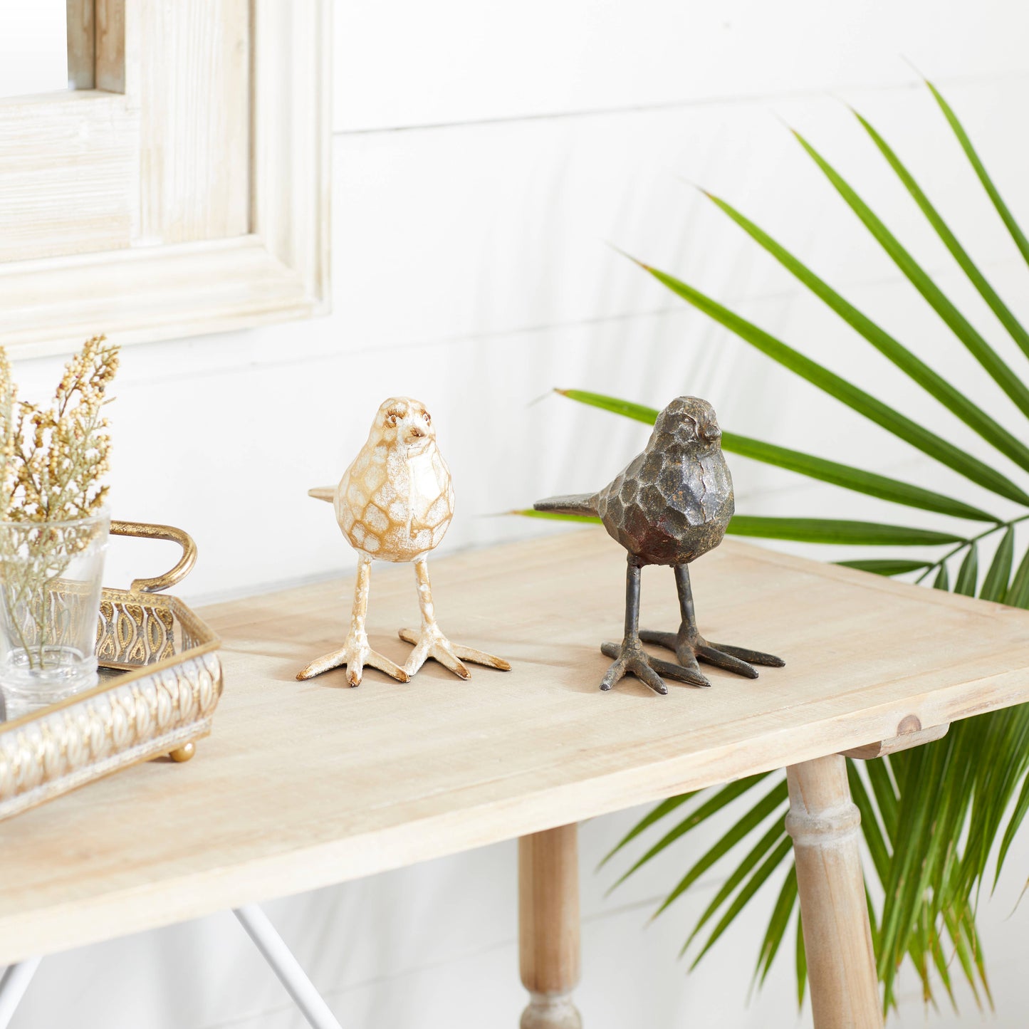 Le Menagerie - Farmhouse Gold Metal Sculpture Set