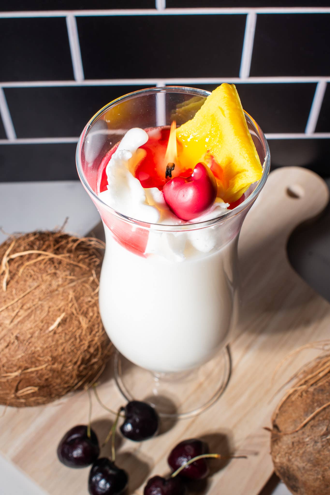 Pink Spruce - Hand poured Pina Colada Candle