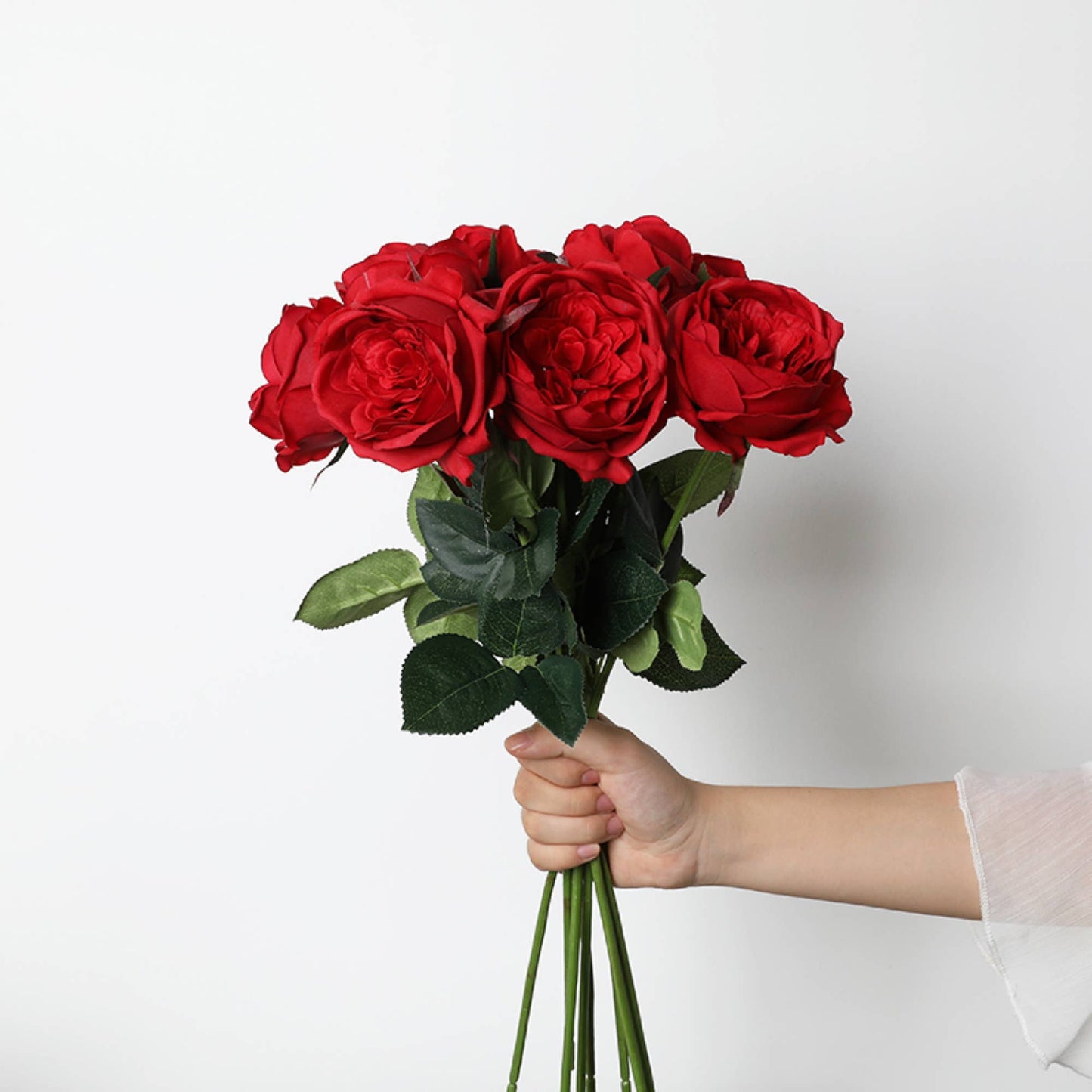 Angel Isabella - 17" Artificial Real touch Cabbage Rose
