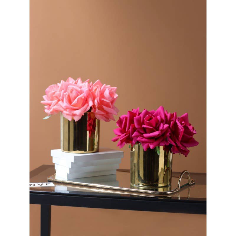 Angel Isabella - Real Touch Pack of 5 Large bloom Rose