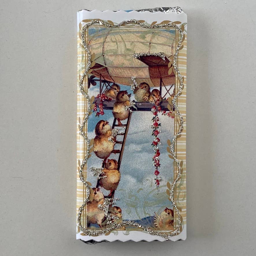 Nelda Barchers Glitter Cards - Chocolate Bars Easter