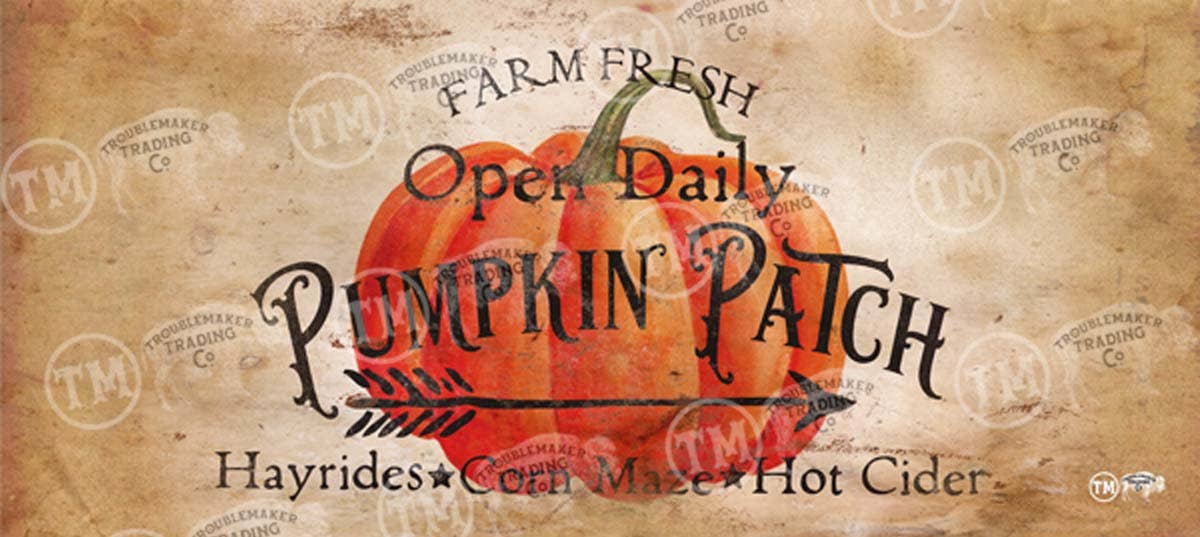 TroubleMaker Trading Company - Pumpkin Patch - 14.5" x 30" Rectangle Artwork Medium