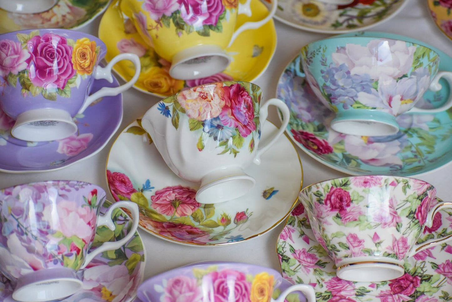 Le Menagerie - Teacup & Saucer Pair Tea party, Catering, Celebrations