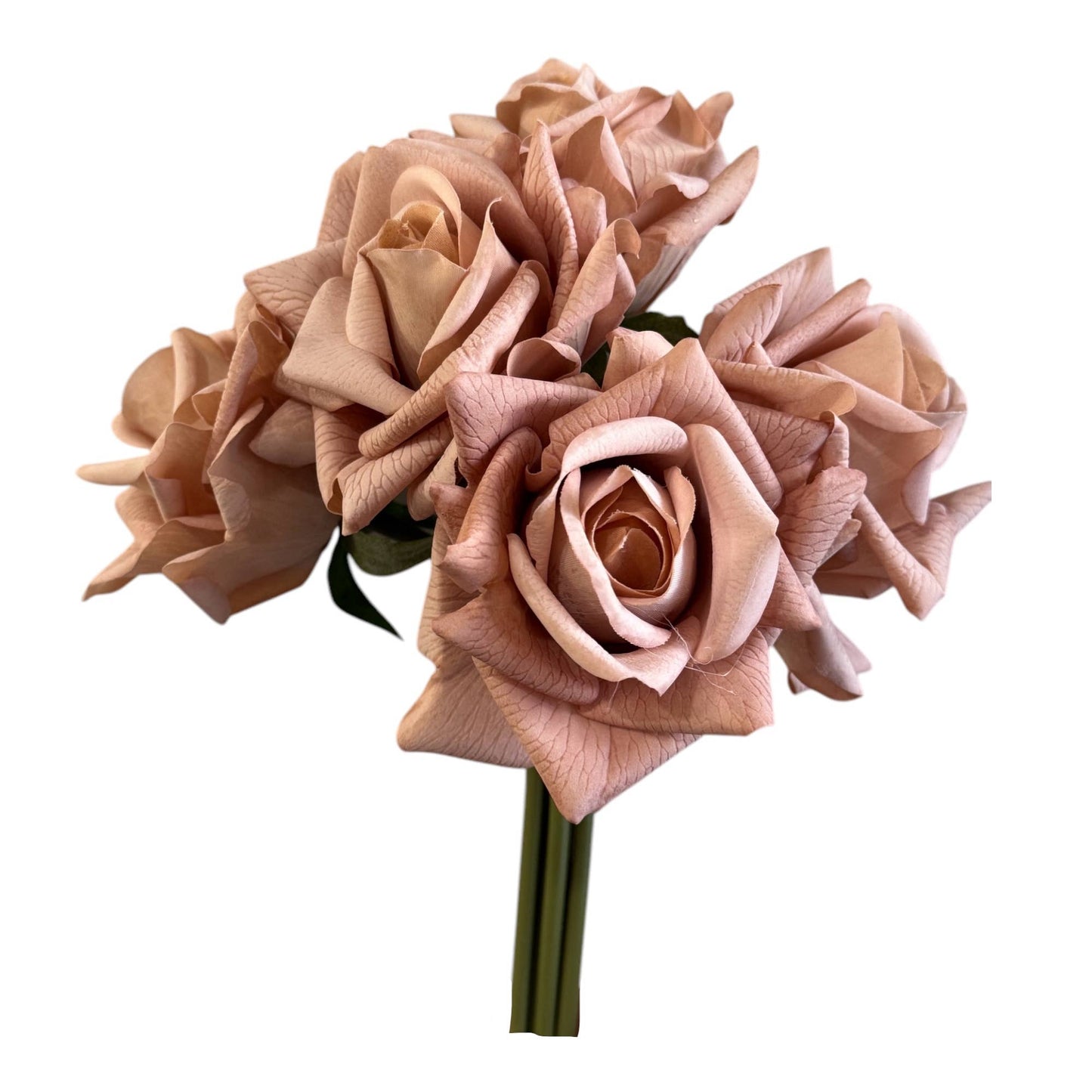 Angel Isabella - Real Touch Pack of 5 Large bloom Rose
