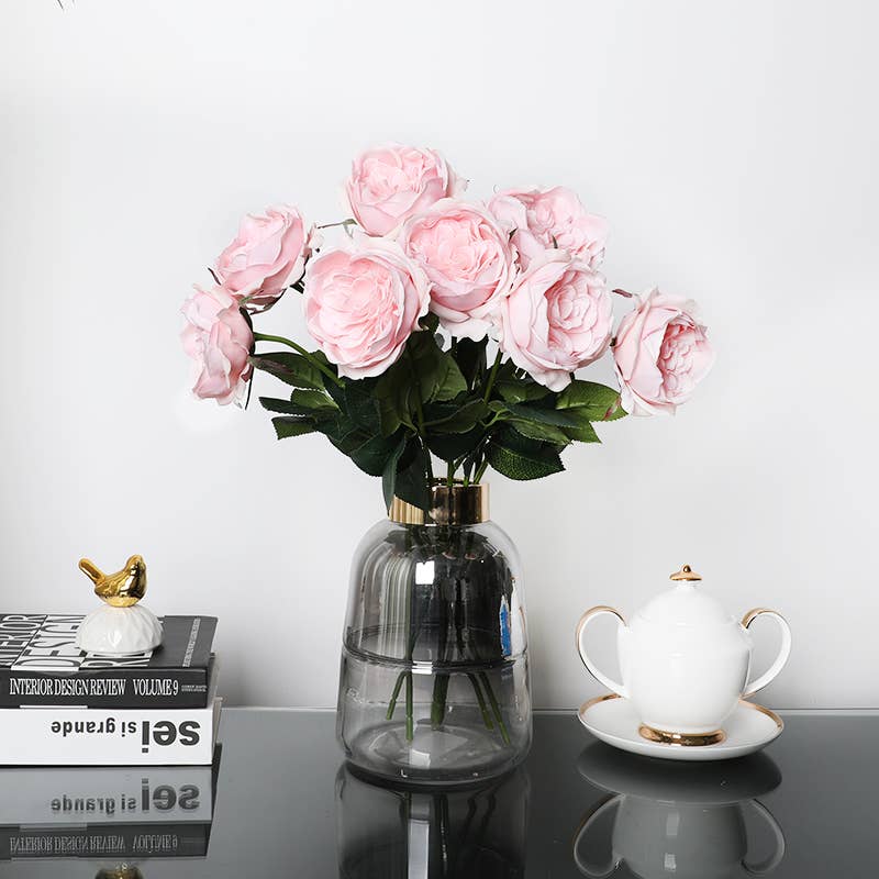 Angel Isabella - 17" Artificial Real touch Cabbage Rose