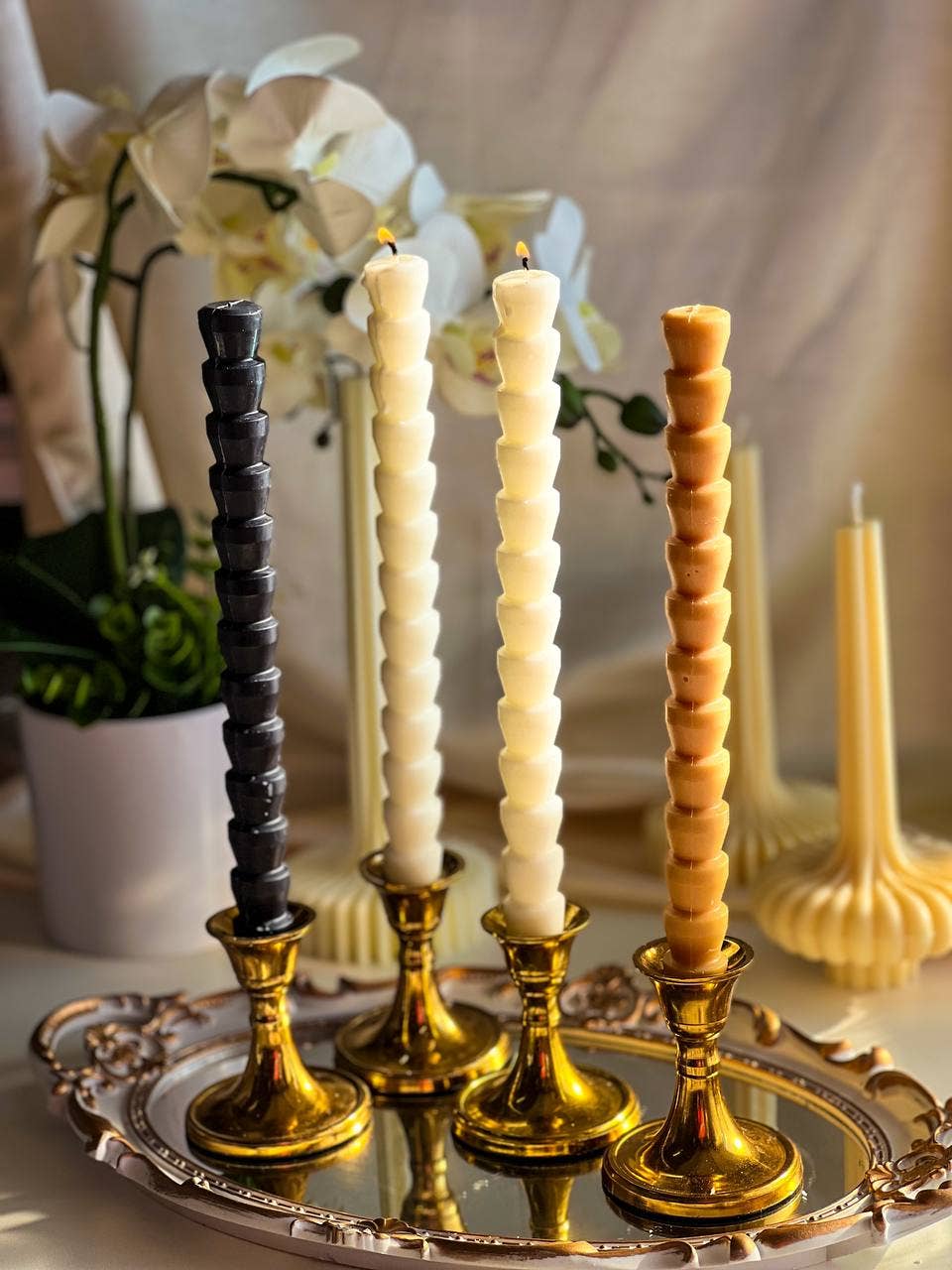 Agaboo Candle - Elegant Tall Taper Candles 10x3/4in