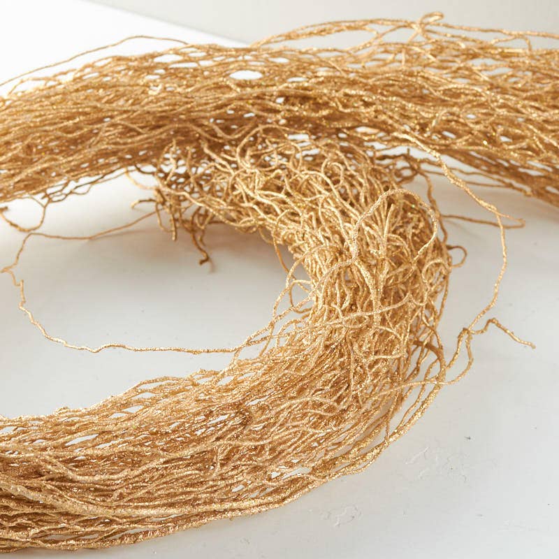 Le Menagerie - 6' Gold Glittered Faux Twig Garlands