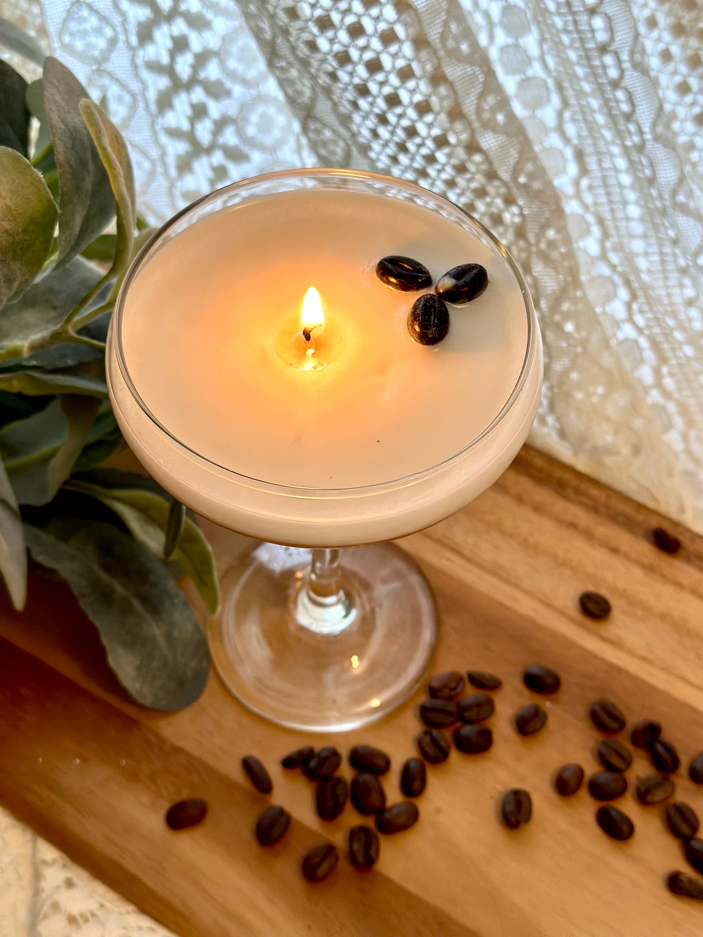 Pink Spruce - Espresso Martini Candle (Coupe Glass)