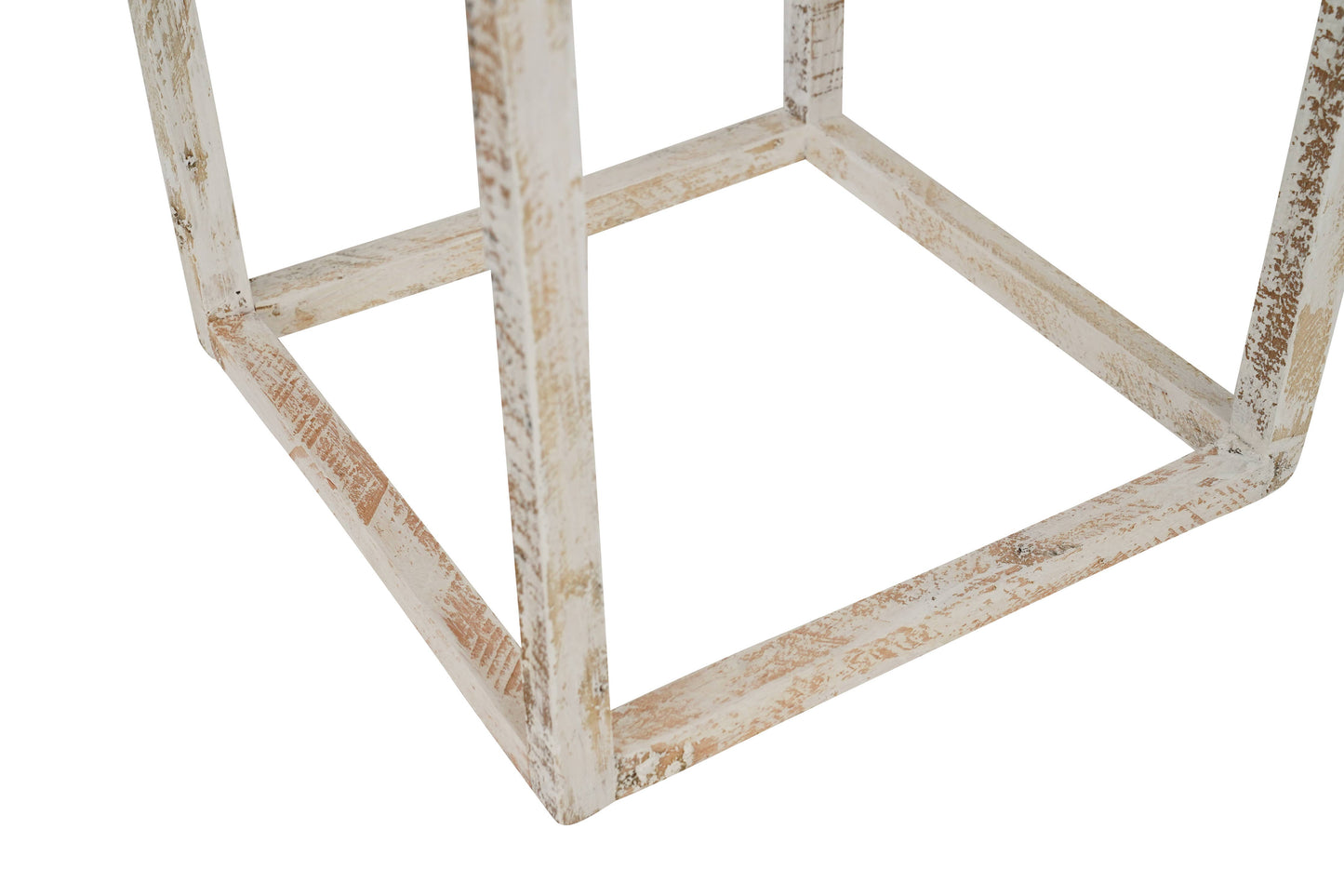 Le Menagerie - Kota Farmhouse Wood Lantern-Set of 3- Lanterns-White-Beauty