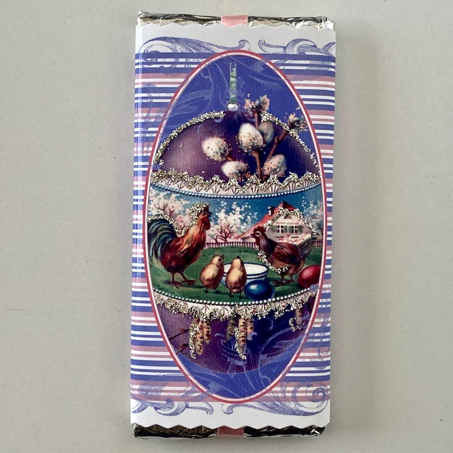 Nelda Barchers Glitter Cards - Chocolate Bars Easter
