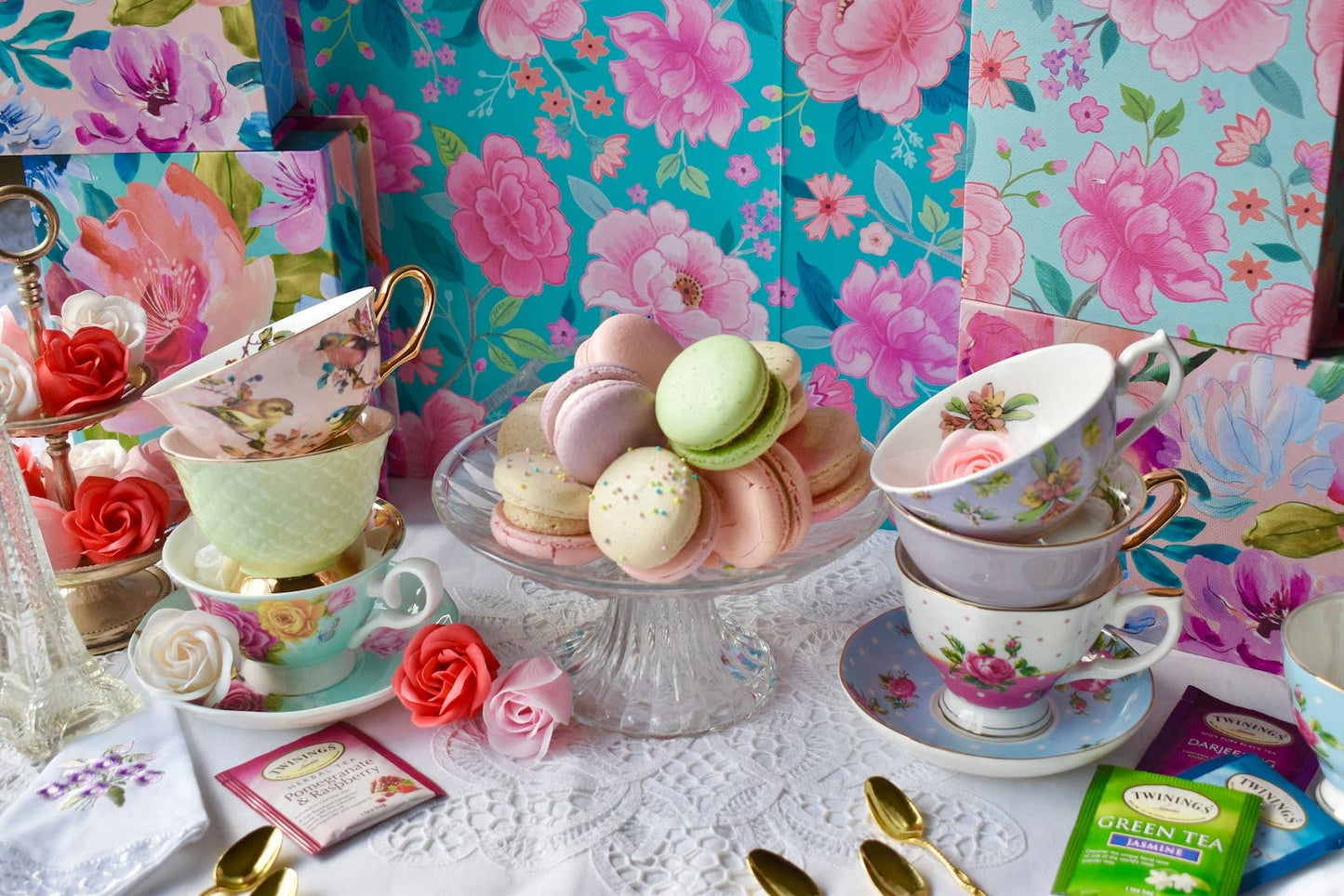 Le Menagerie - Teacup & Saucer Pair Tea party, Catering, Celebrations