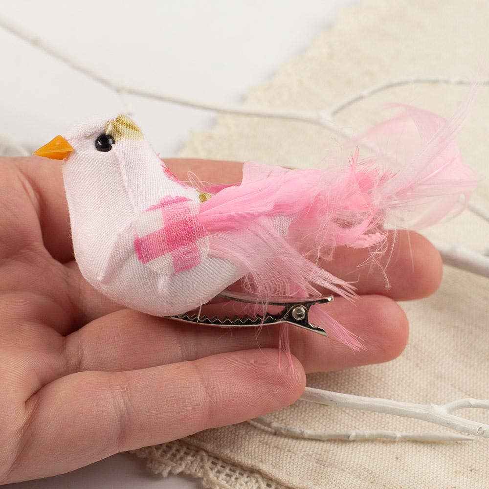Le Menagerie- Floral Printed Chickadee Birds