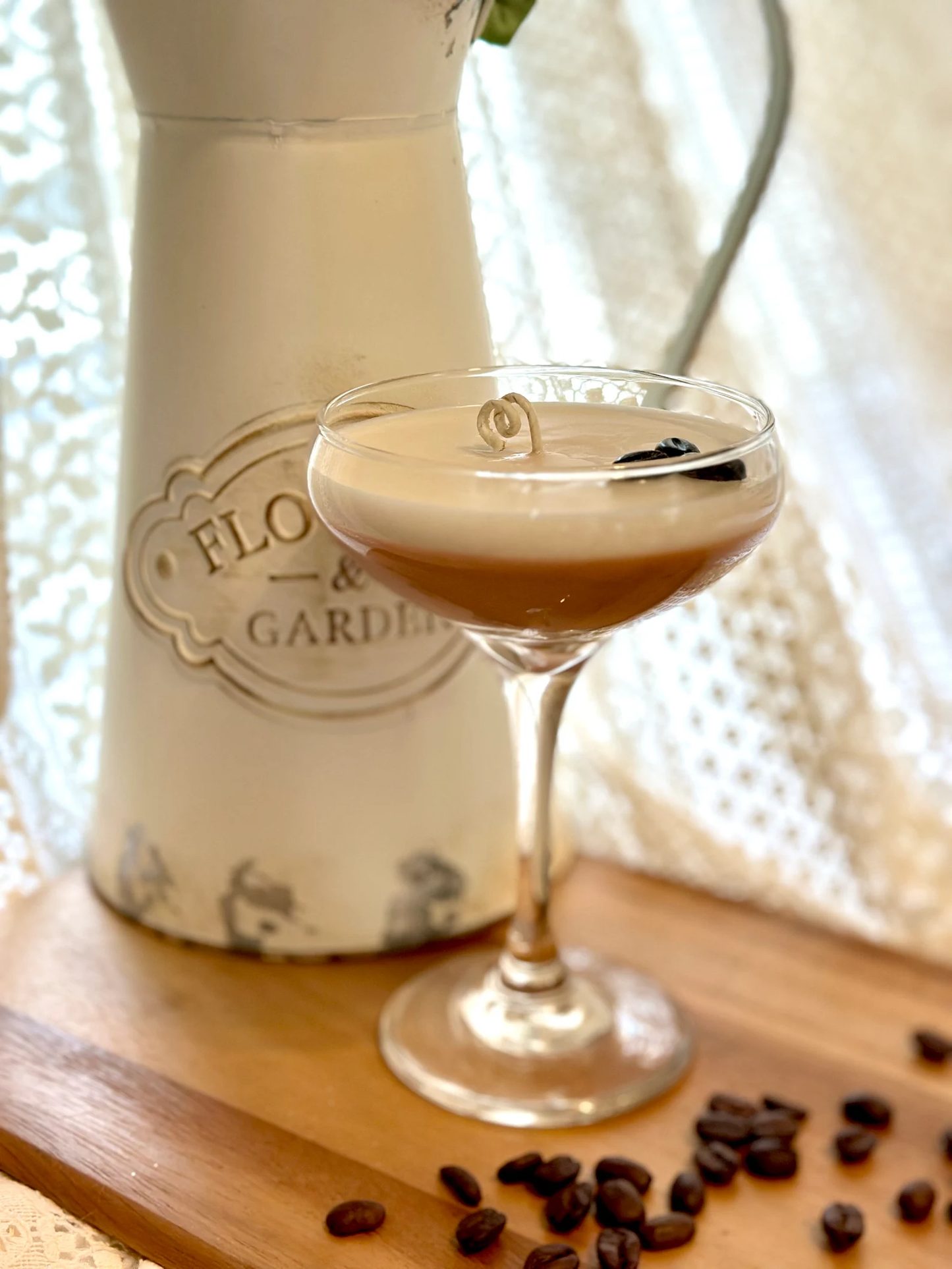 Pink Spruce - Espresso Martini Candle (Coupe Glass)