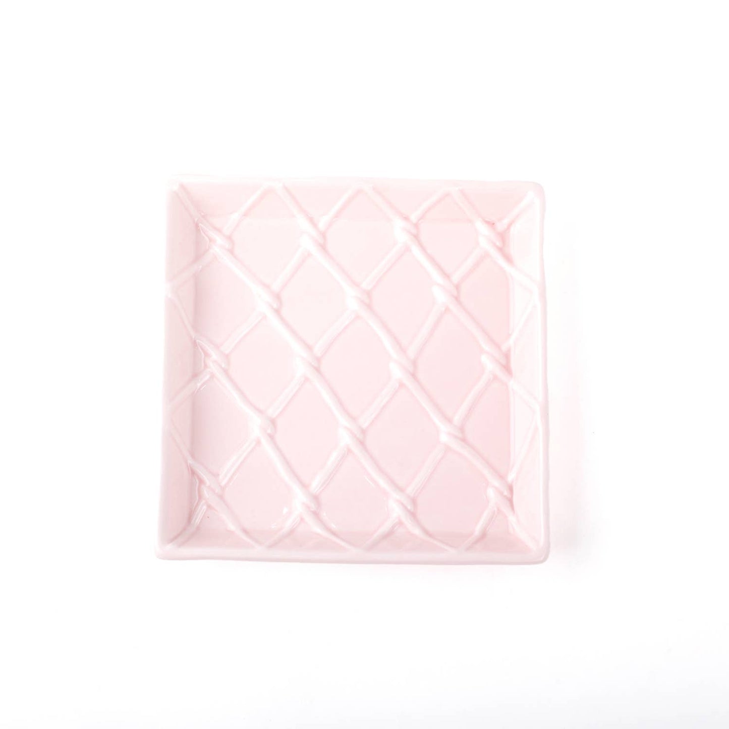 8 Oak Lane - Pink Textured Beverage Napkin Tray