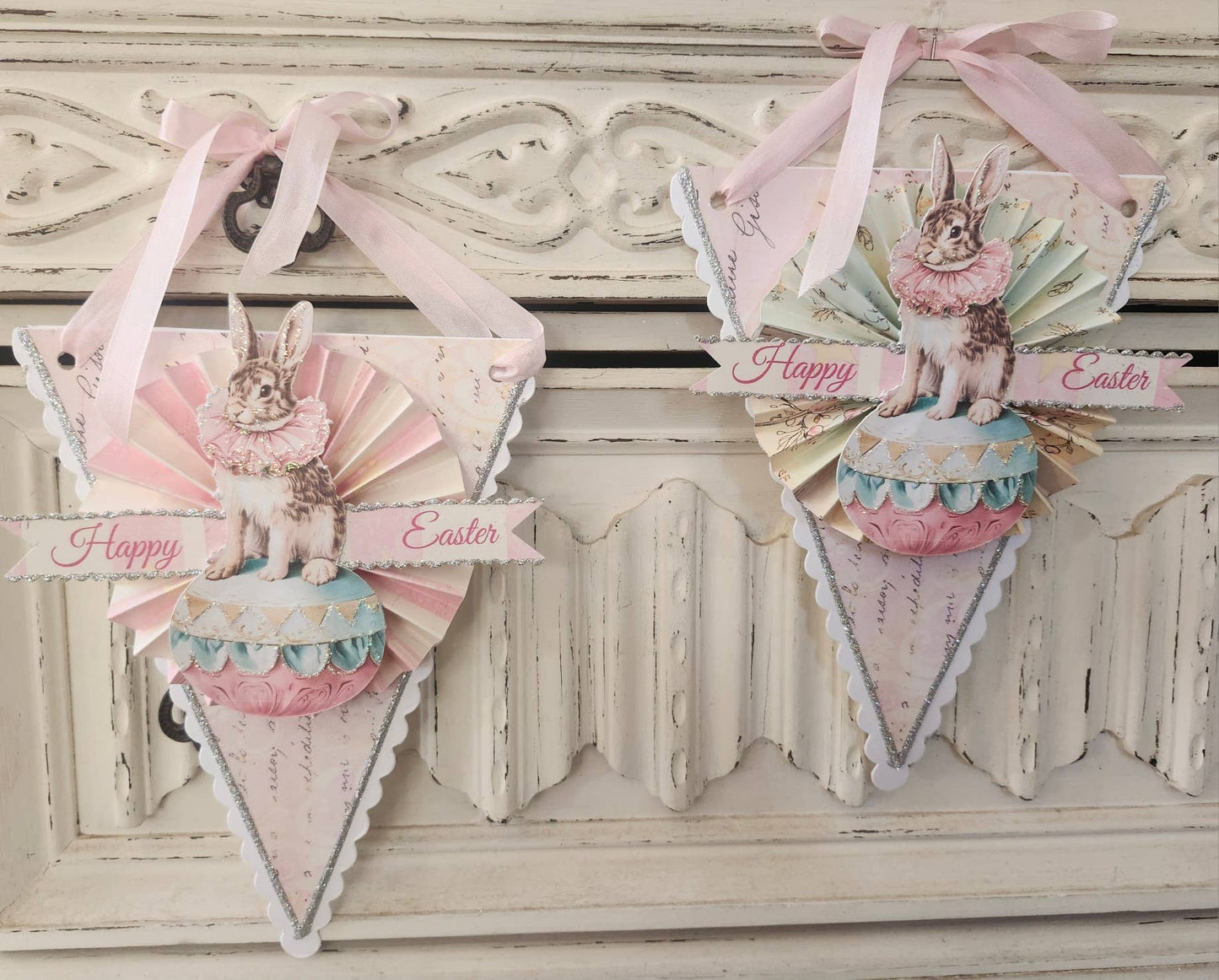 Little Heart Designs - Easter Bunny n Egg Hanging Decoration Happy Easter Glitter