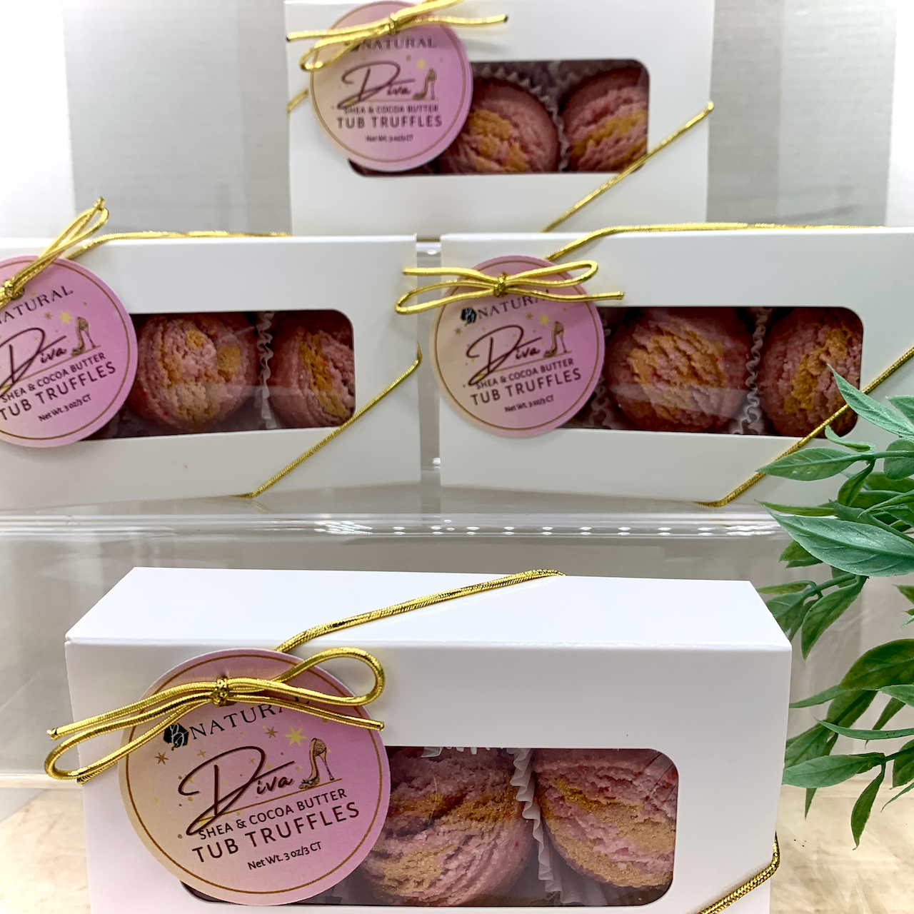 B.NATURAL STORES - Diva | Tub Truffles | 3 Ct Gift Boxed