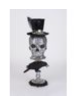Le Menagerie - Silver Skull Pedestal (Copy)