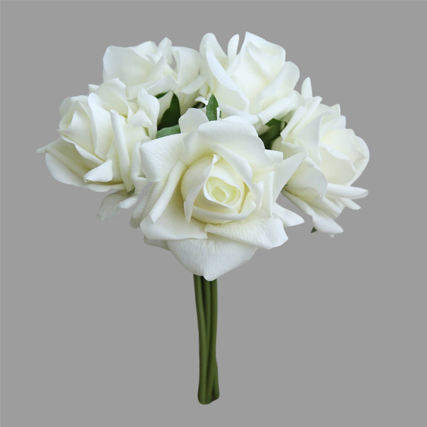 Angel Isabella - Real Touch Pack of 5 Large bloom Rose