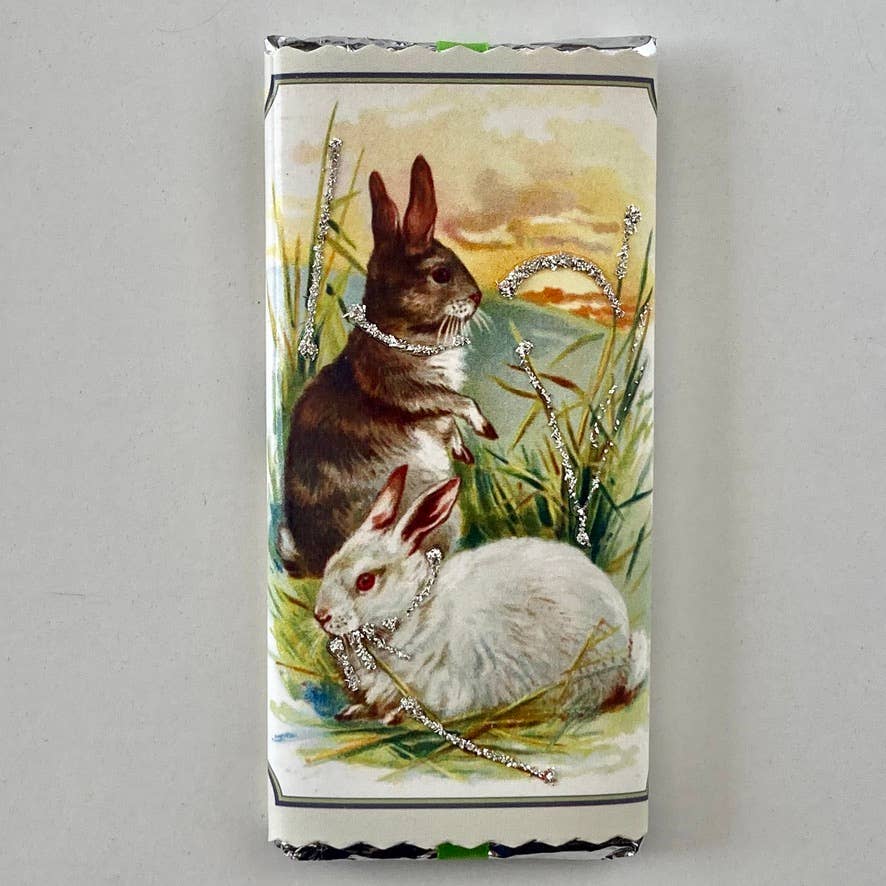 Nelda Barchers Glitter Cards - Chocolate Bars Easter