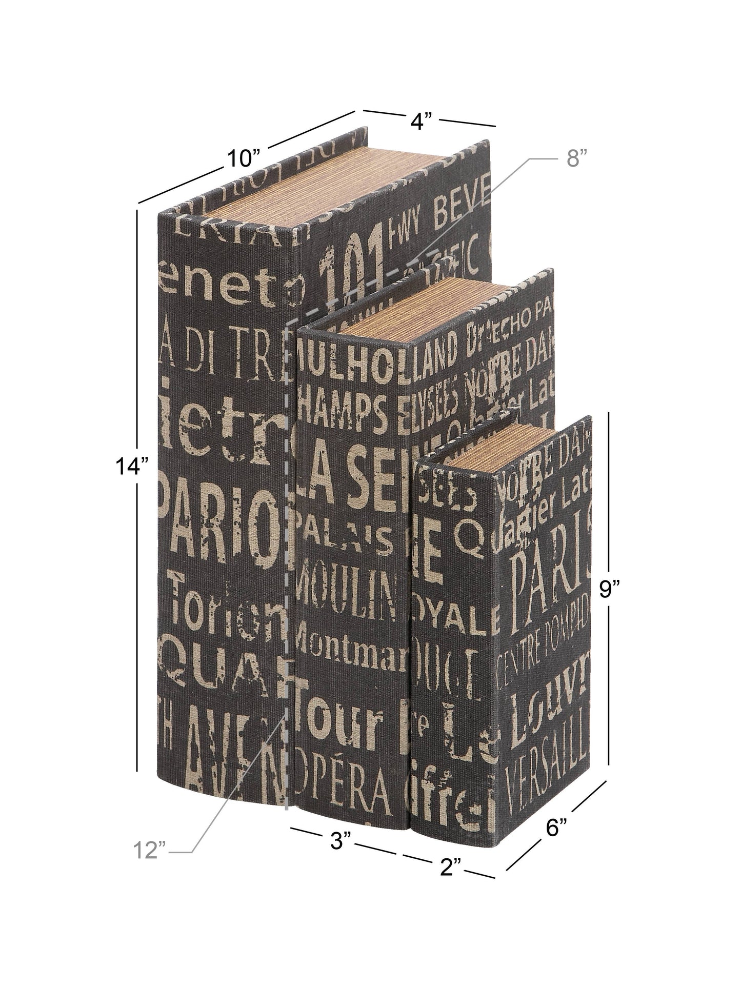 Le Menagerie - Traditional Black Wooden Box Set