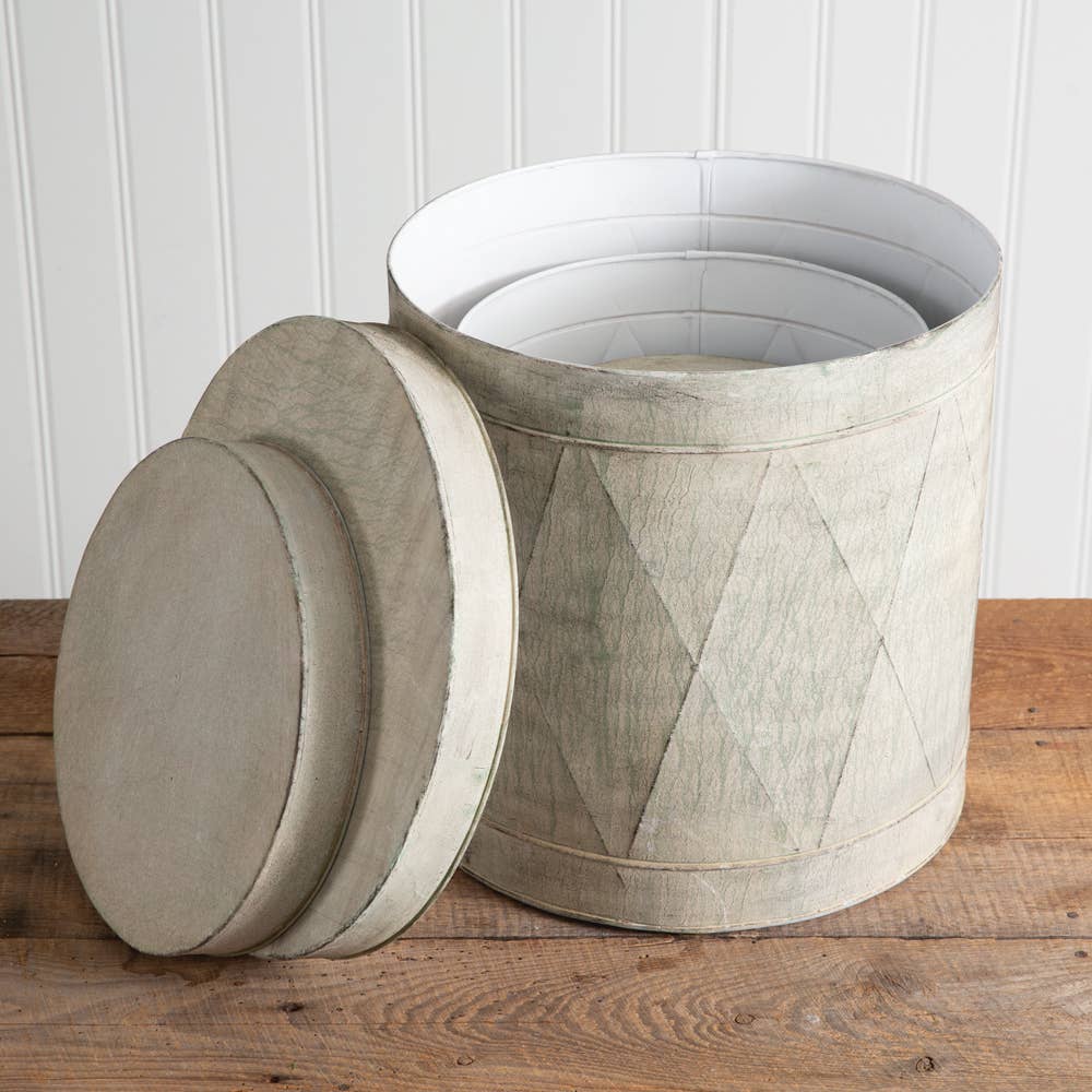 Le Menagerie - Set of Three Metal Drum Tins