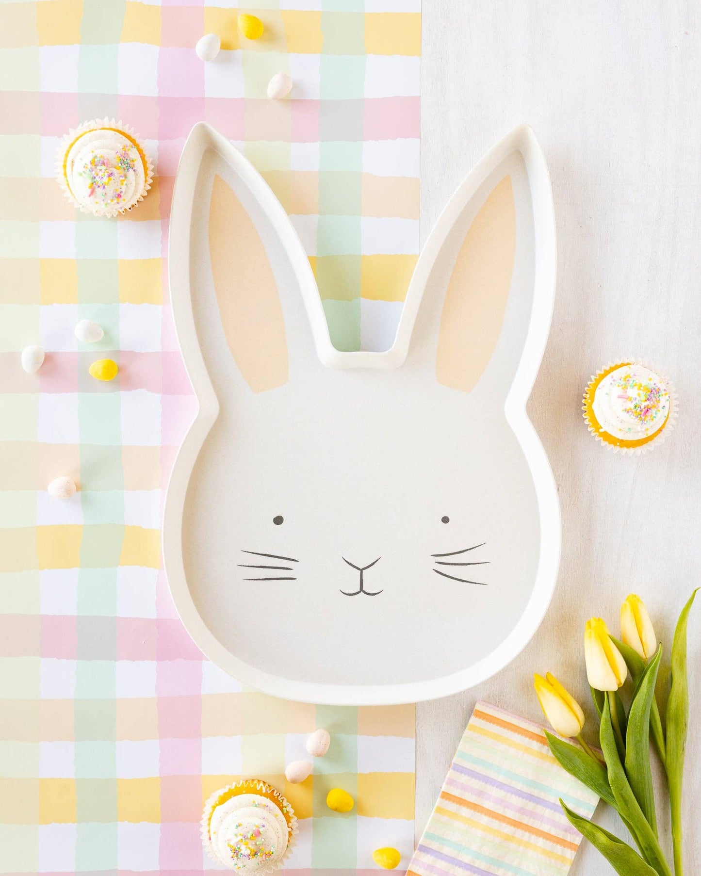 Le Menagerie - Spring Checks Paper Table Runner