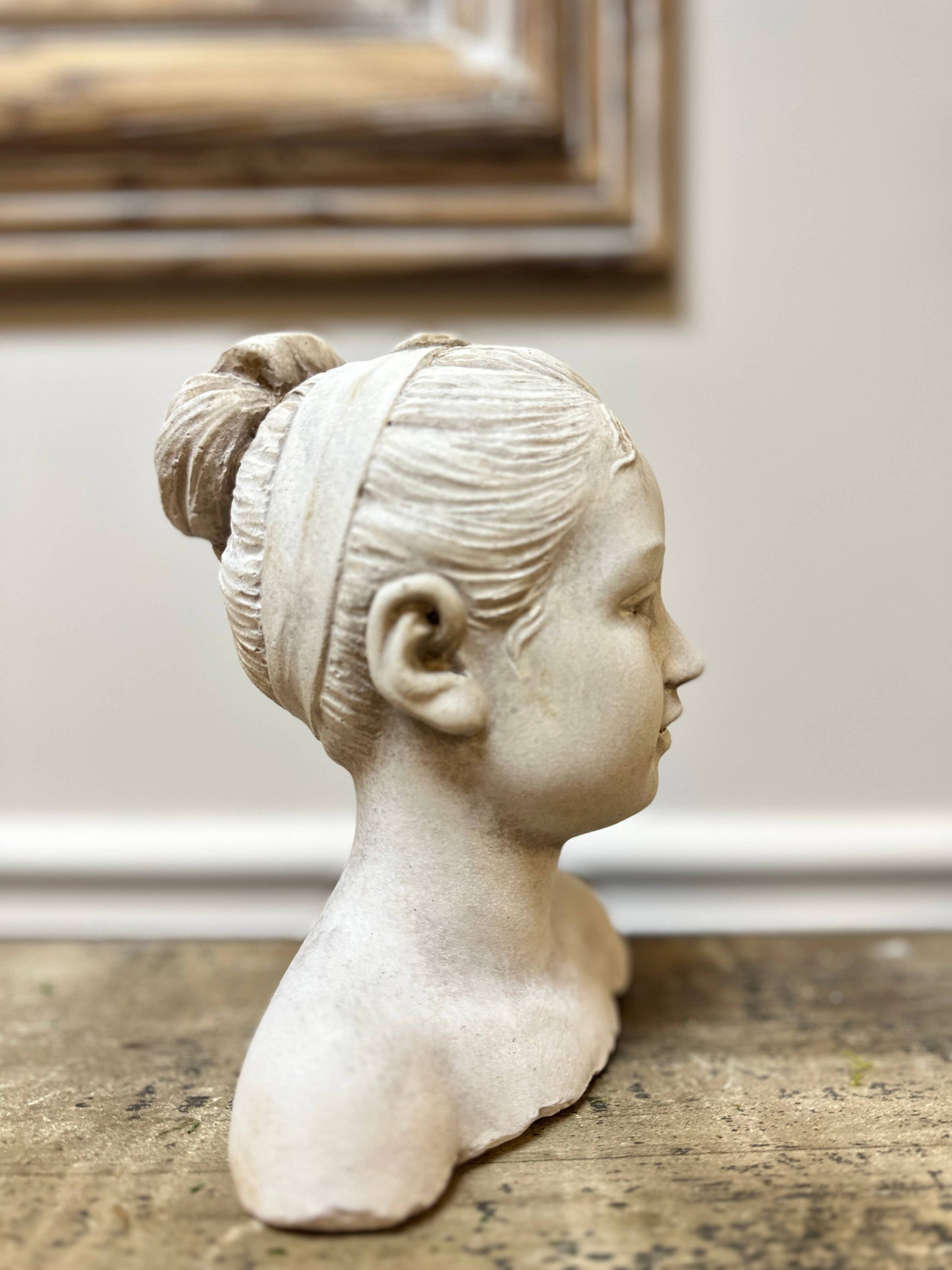 Le Menagerie - French Cement Girl Statue