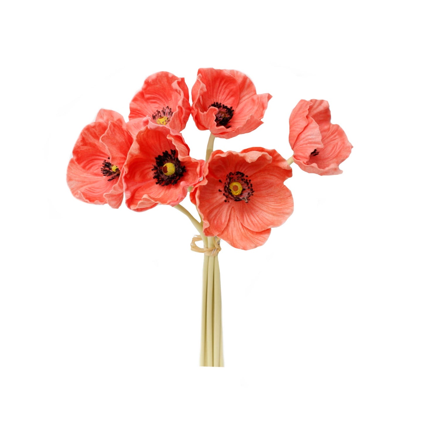 Angel Isabella - 11" Real Touch Poppy-6 stems per bundle