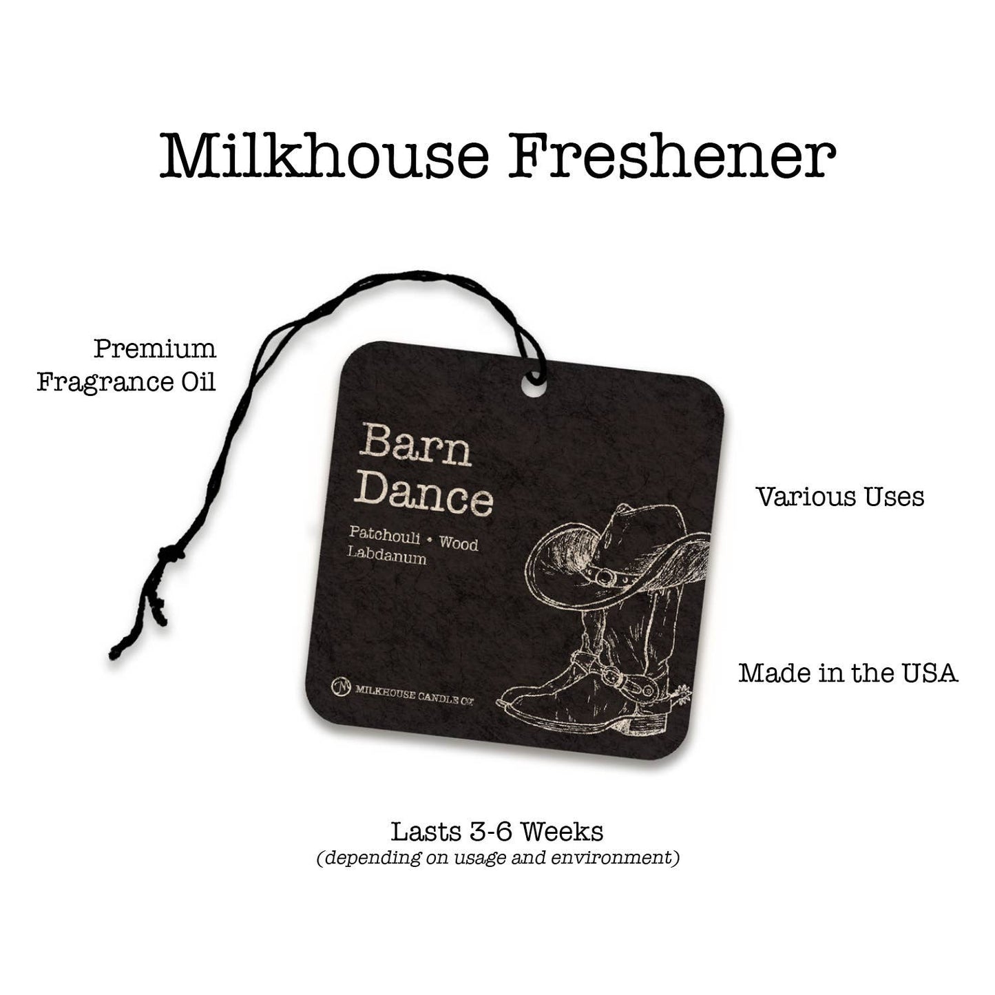 Milkhouse Candle Company - Car Freshener: Brown Butter Pumpkin