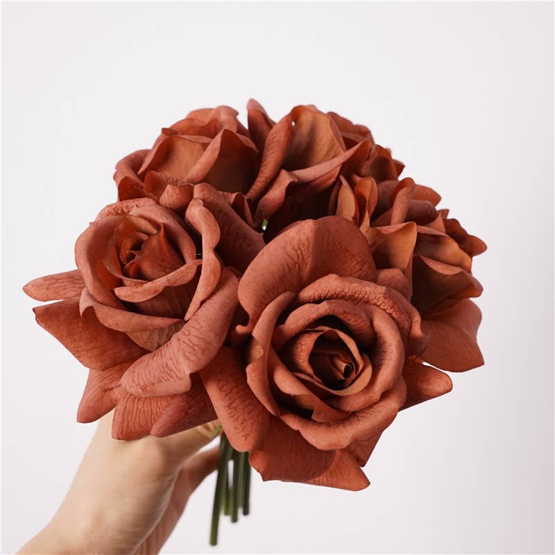 Angel Isabella - Real Touch Pack of 5 Large bloom Rose
