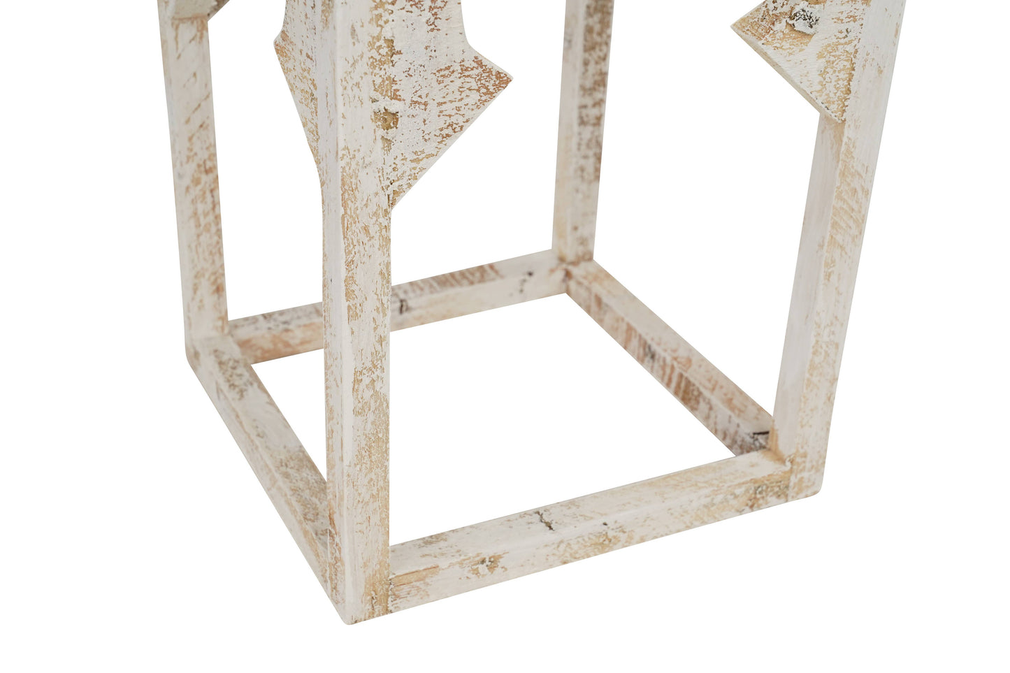 Le Menagerie - Kota Farmhouse Wood Lantern-Set of 3- Lanterns-White-Beauty