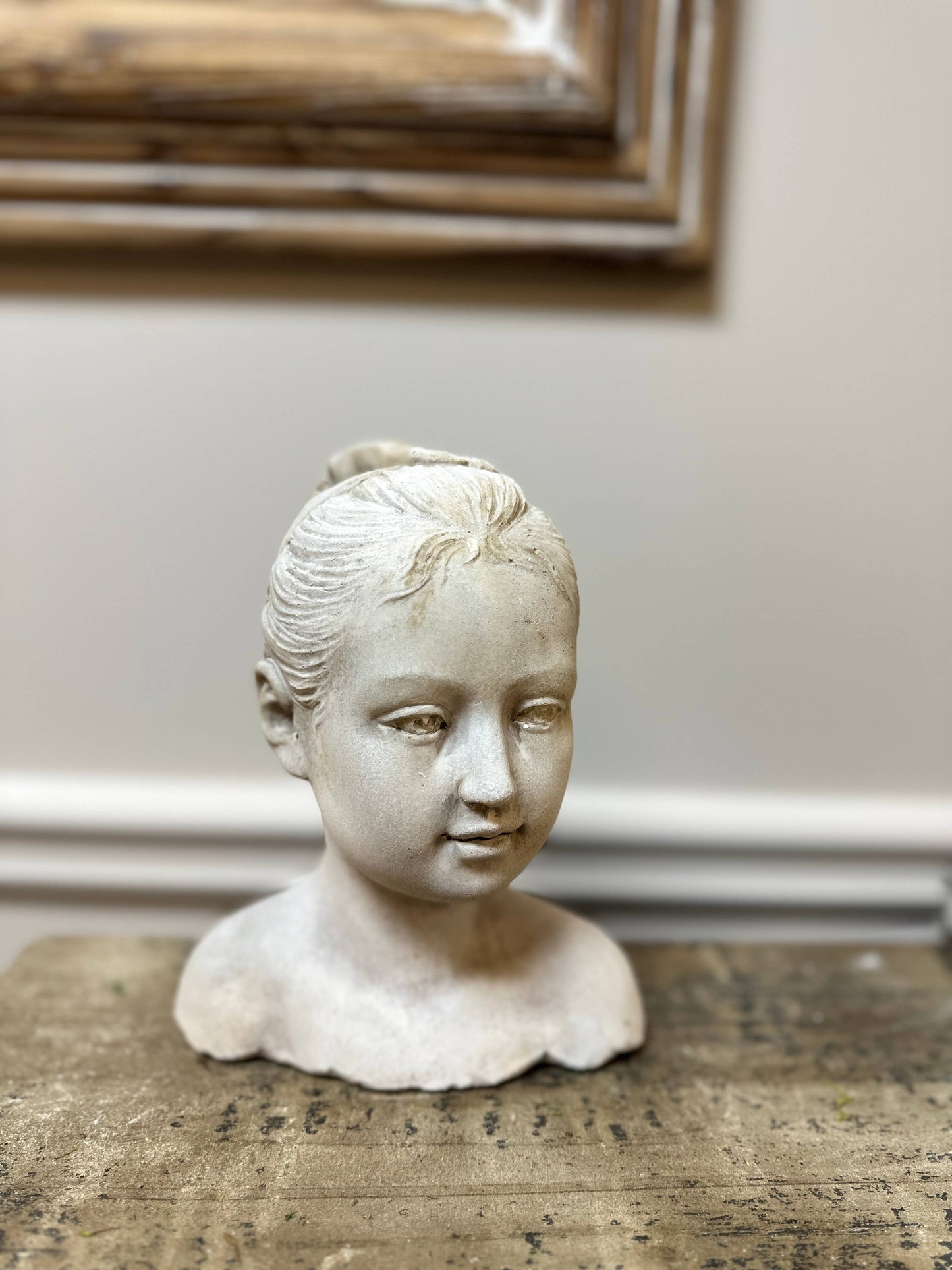 Le Menagerie - French Cement Girl Statue