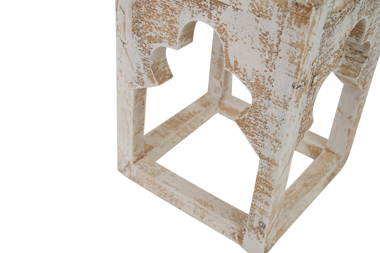 Le Menagerie - Kota Farmhouse Wood Lantern-Set of 3- Lanterns-White-Beauty