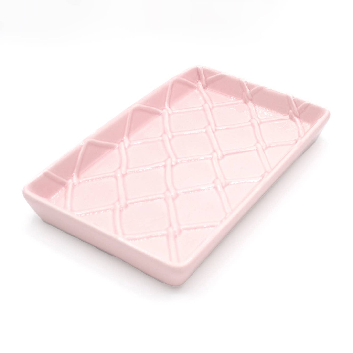 8 Oak Lane - Pink Textured Guest Towel Tray