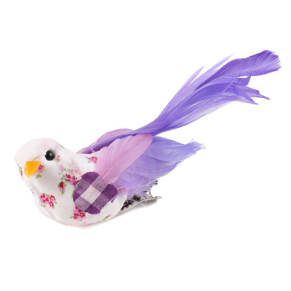 Le Menagerie- Floral Printed Chickadee Birds
