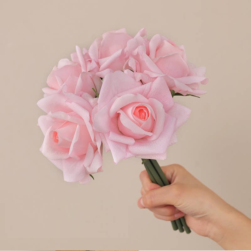Angel Isabella - Real Touch Pack of 5 Large bloom Rose