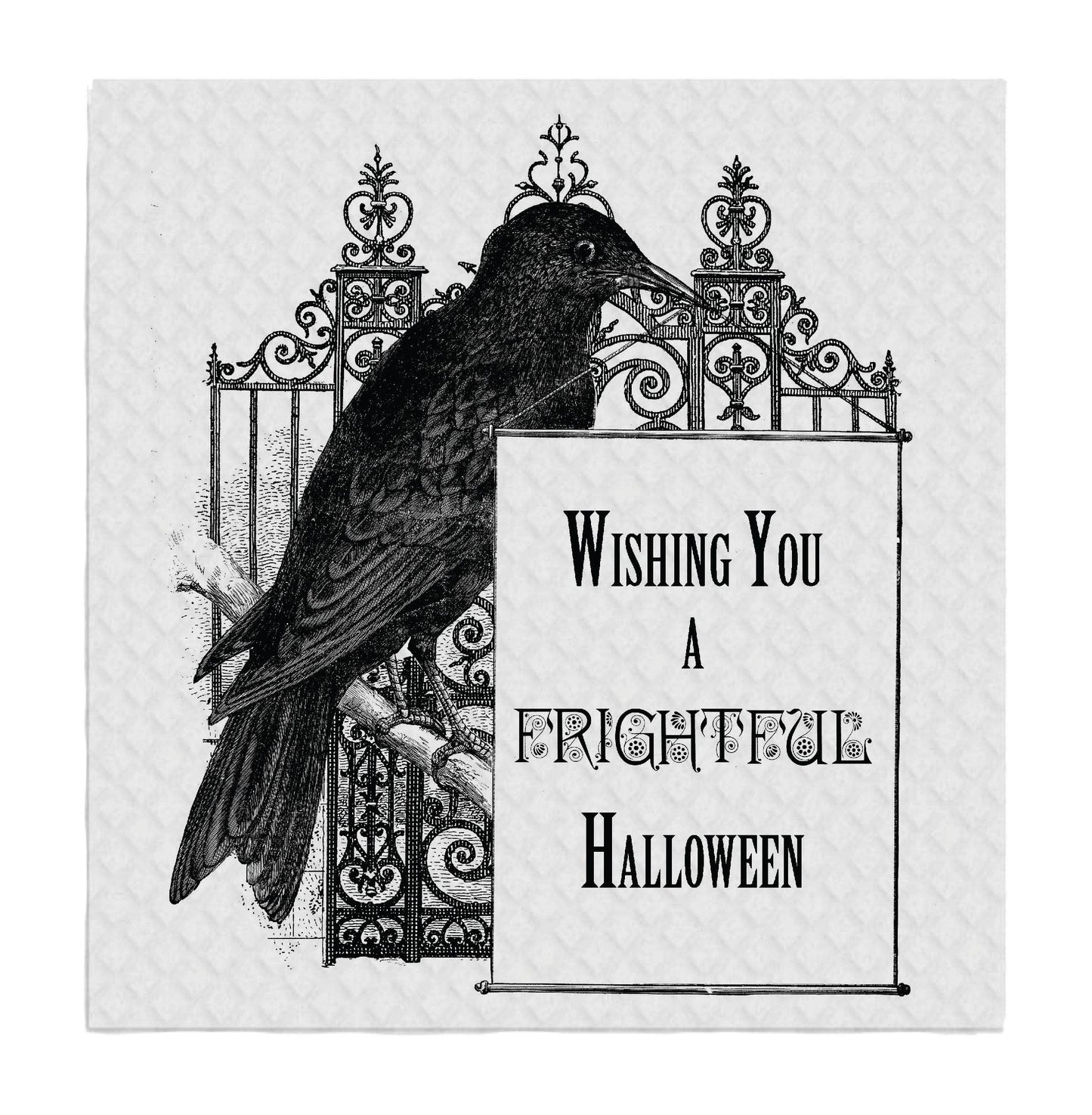 Avery Lane Gifts - Wishing You a Frightful Halloween, SWEDISH DISH CLOTHS