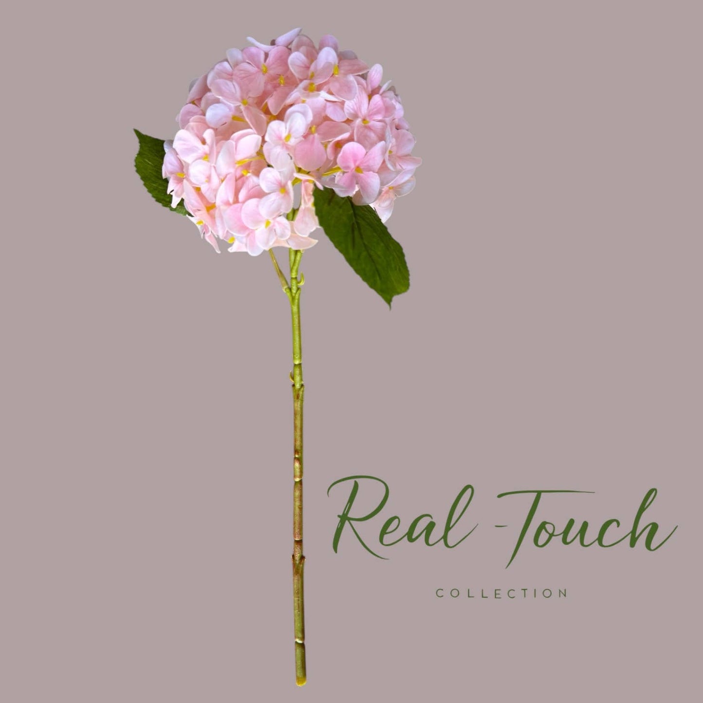 Angel Isabella - 18" Realistic Real Touch Artificial Hydrangea Stem