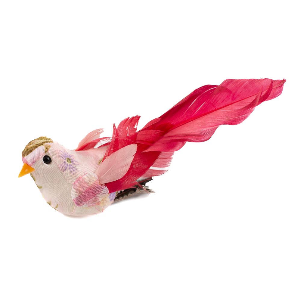 Le Menagerie- Floral Printed Chickadee Birds