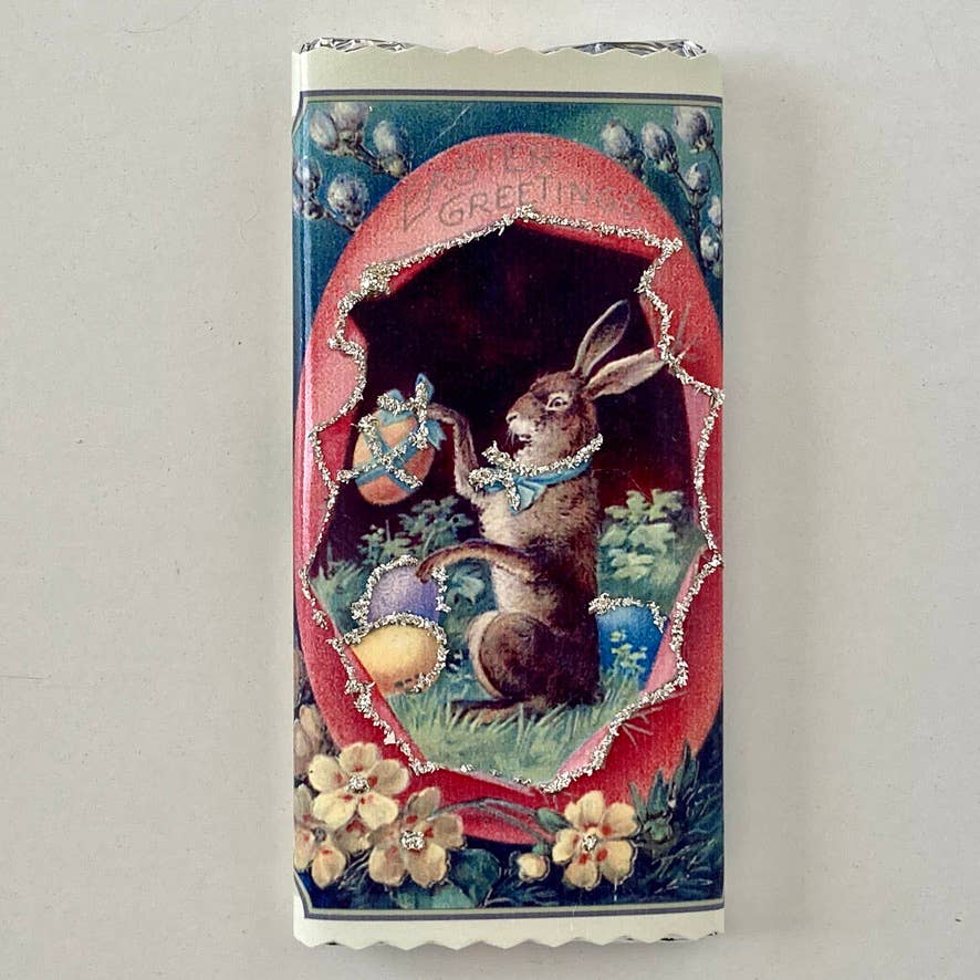 Nelda Barchers Glitter Cards - Chocolate Bars Easter