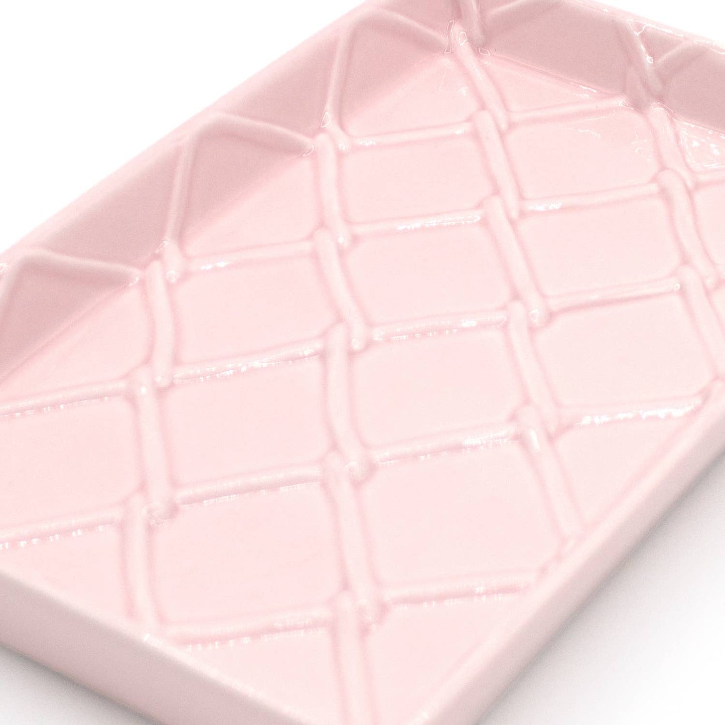 8 Oak Lane - Pink Textured Guest Towel Tray