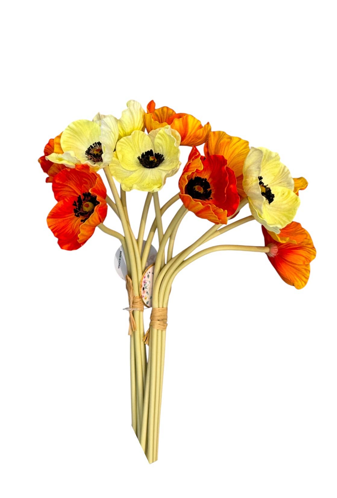 Angel Isabella - 11" Real Touch Poppy-6 stems per bundle