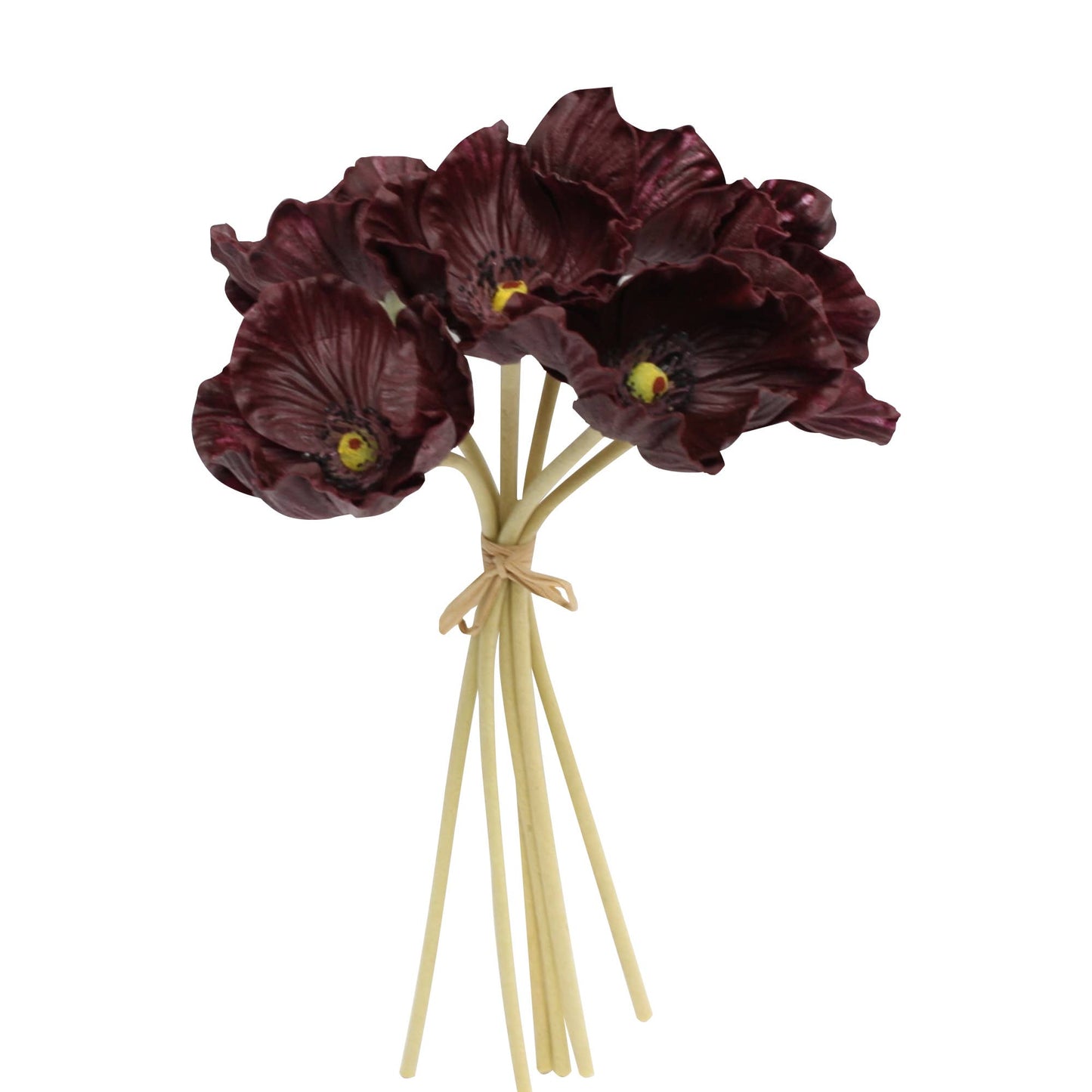 Angel Isabella - 11" Real Touch Poppy-6 stems per bundle