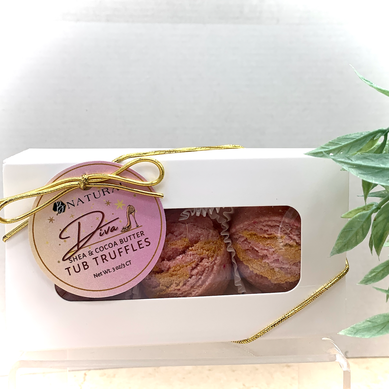 B.NATURAL STORES - Diva | Tub Truffles | 3 Ct Gift Boxed
