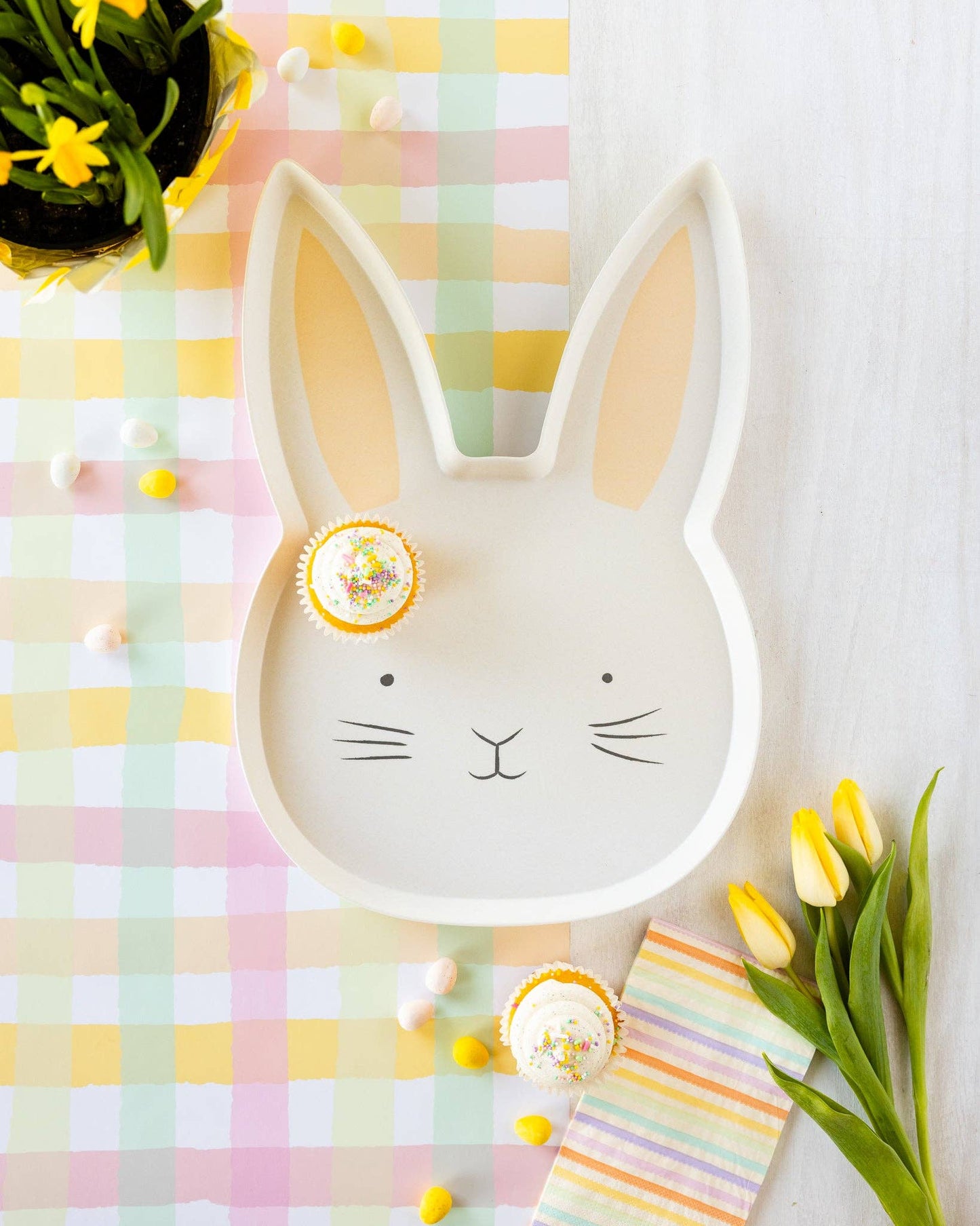 Le Menagerie - Spring Checks Paper Table Runner