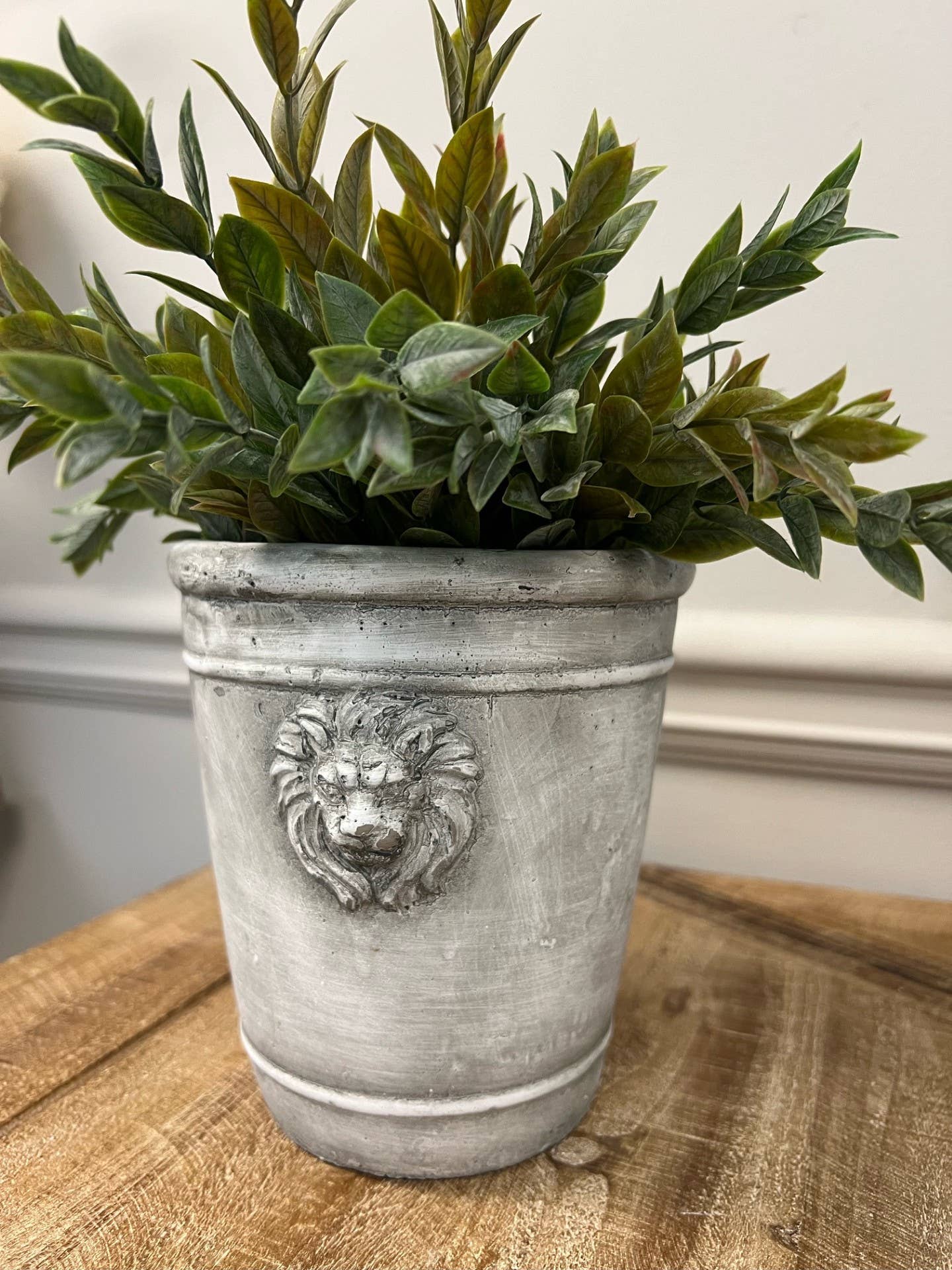 Le Menagerie - Cement Lion Planter